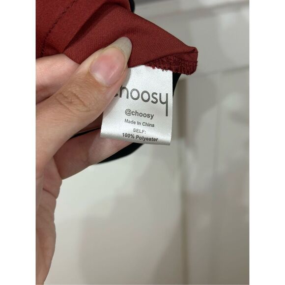 NWT Choosy In A Mood Plunging Neckline Black Sienna Brown Two-Tone Mini Dress 8 - Picture 6 of 16